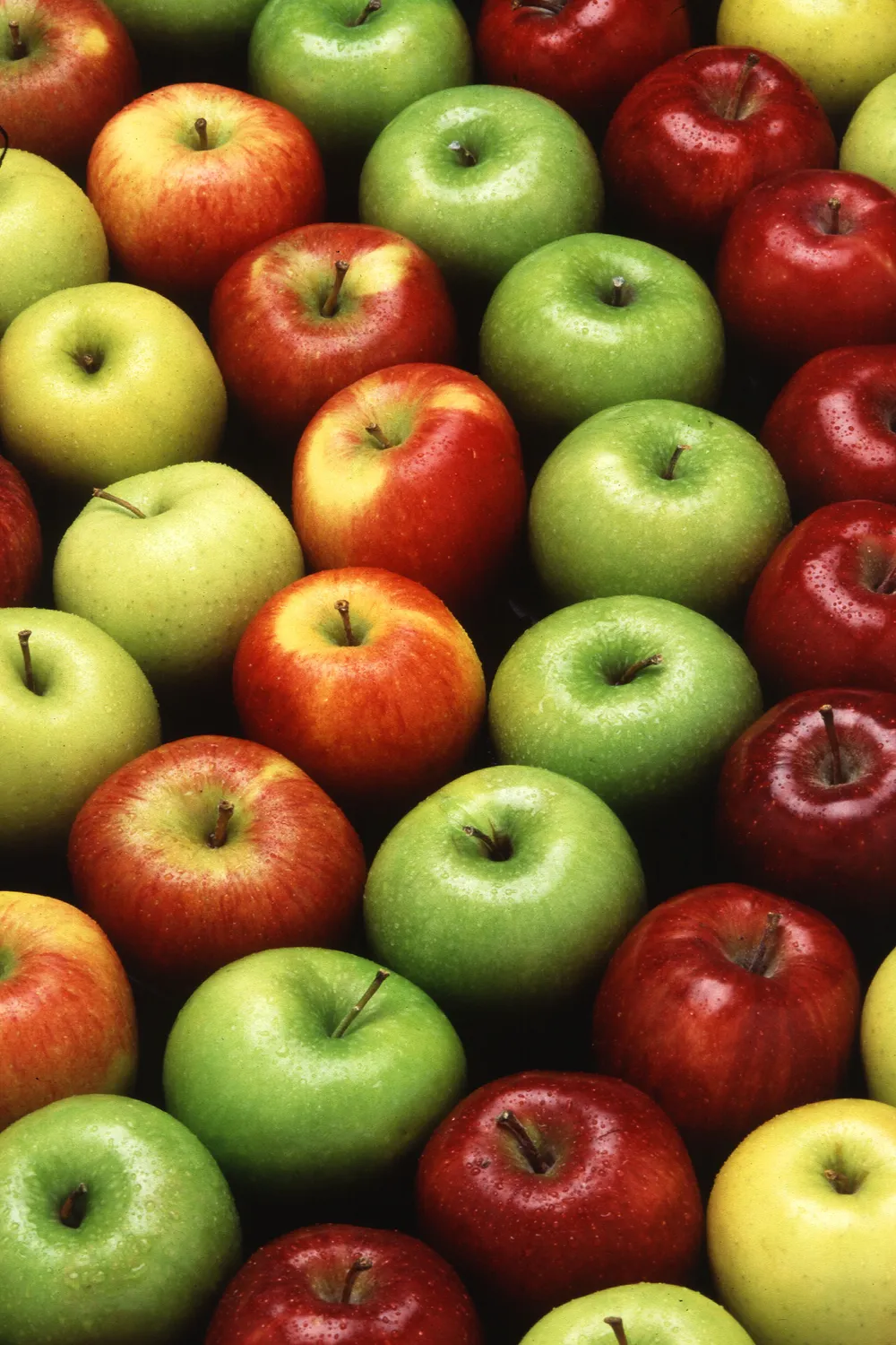 Distintas variedades de manzanas