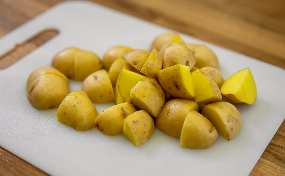 Geschnittene Kartoffeln